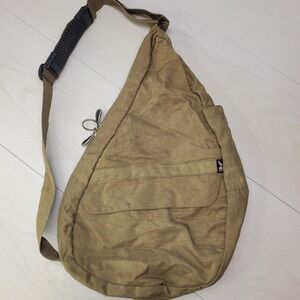 Apogee Bag Khaki Canvas Sling Backpack Crossbody Bag